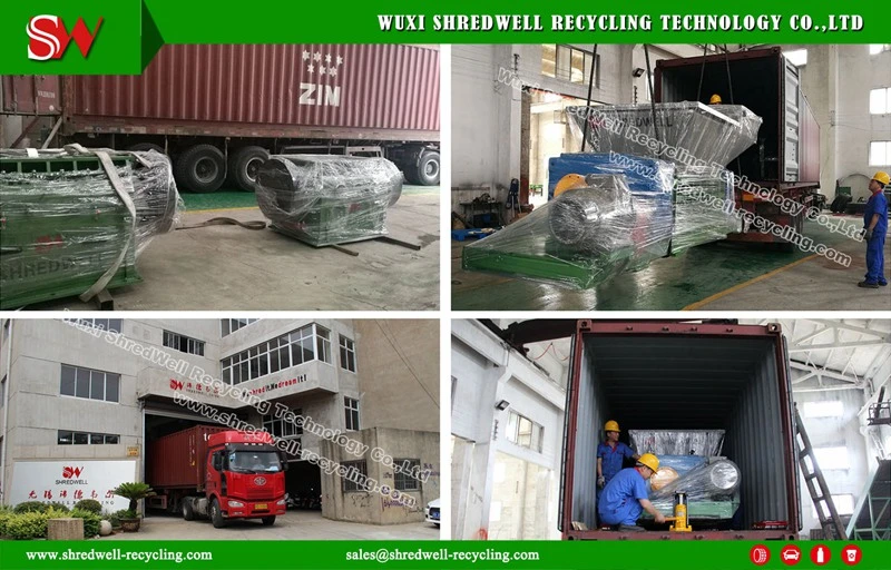 Automatic Scrap/Waste/Used Tire Recycle Equipment for Rubber Mulch Crushing