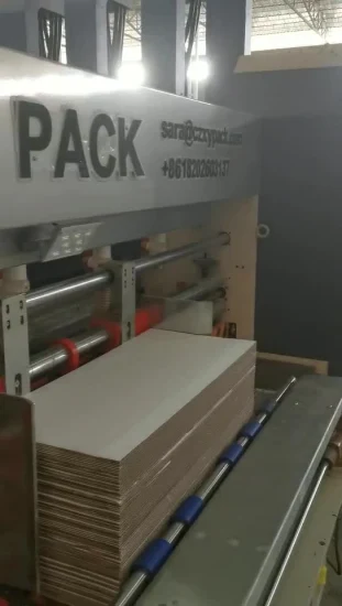 Machine de fabrication de cartons en carton ondulé d'emballage d'emballage de coupe d'impression d'imprimante Flexo automatique