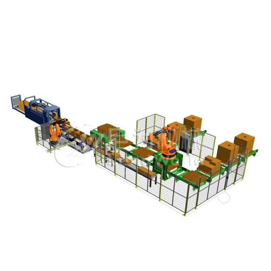Machine de palettisation robotique de boîte en carton directe d'usine