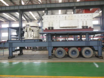 Mobile monté sur roue d'usine de broyeur de criblage d'équipement minier