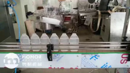 Stérilisation automatique et désinfectant aseptique pour les mains Équipement de production et de conditionnement de gel de bouteilles en plastique blanc